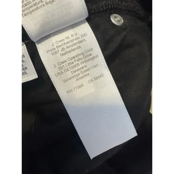 J. Crew Women's Denim Trouser in 1996 Semi-Stretch Black Rinse Size 27 NWT